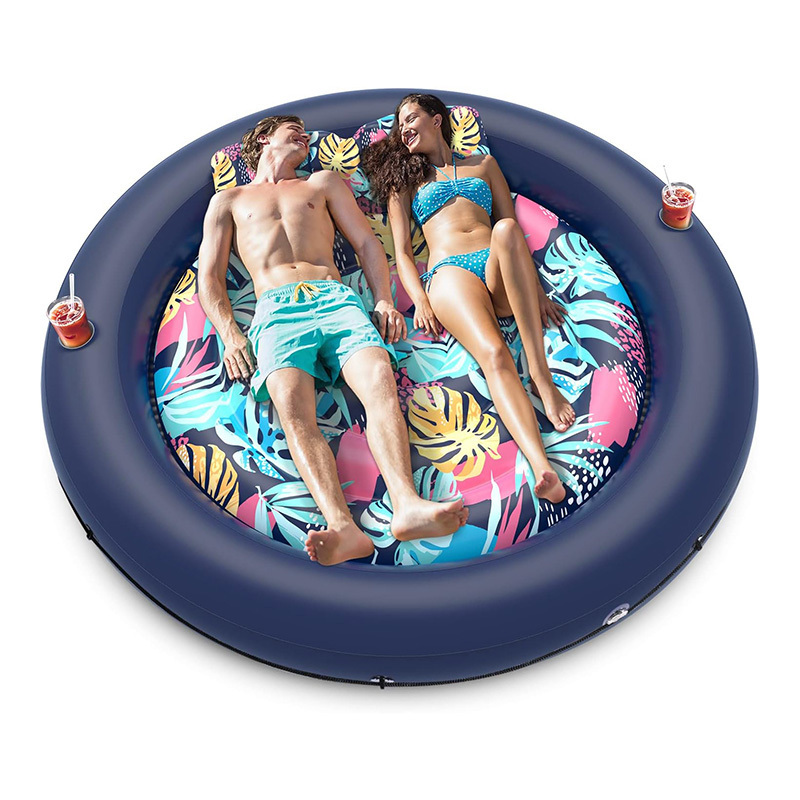 Pool Lounger Float Suntan Tub for Sunbathing Inflatable Pool Floats Adult Size for Outdoor Backyard Swimming Pool