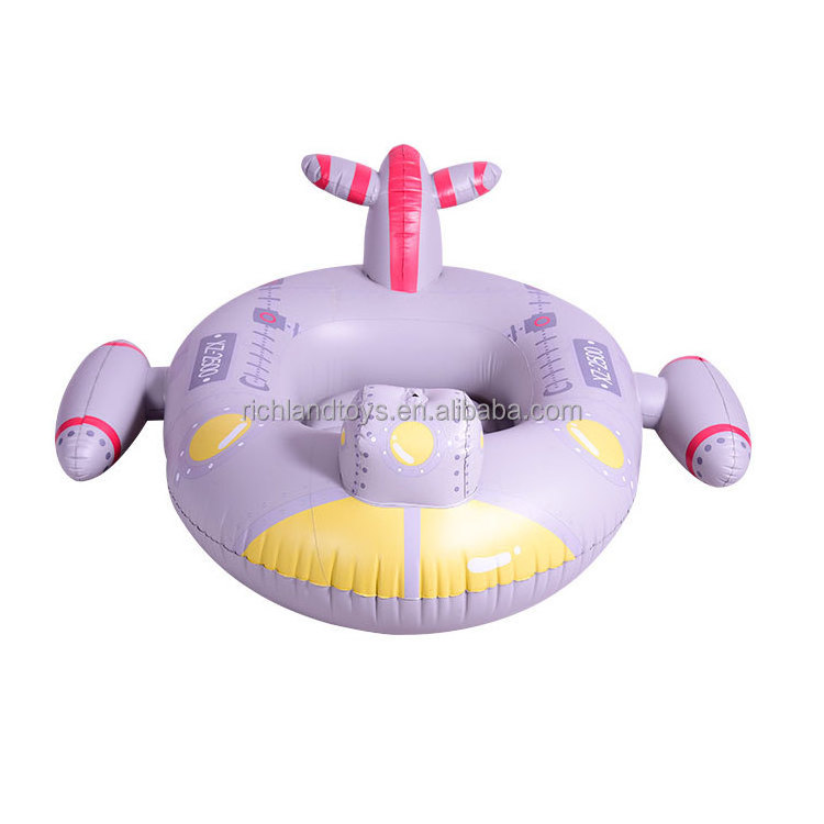 Factory Customization Submarine theme inflatable airplane pool float kids adult water gun pool toy inflatable pontoons tube