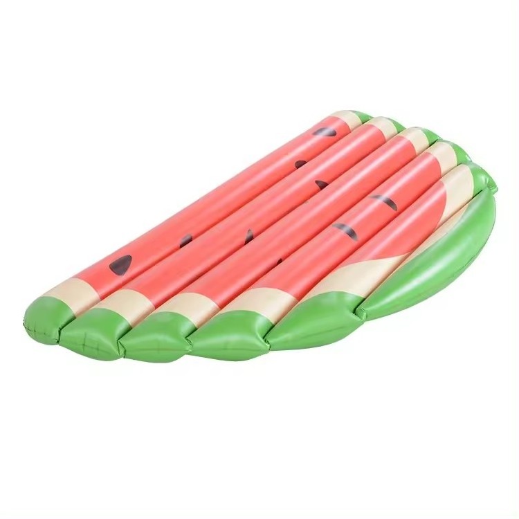 EN71 Standard PVC Inflatable Watermelon Slice Pool Float Custom Size Outdoor Plastic Lilo Mattress Kids Lake Beach Float Toys