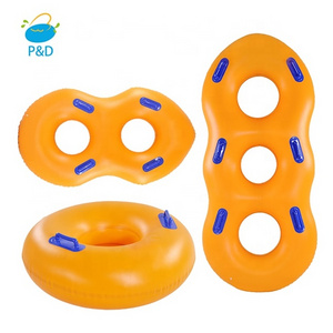 Single double and Triple Inflatable running river tube float heavy duty lazy river water park slide tube  inflatable floating