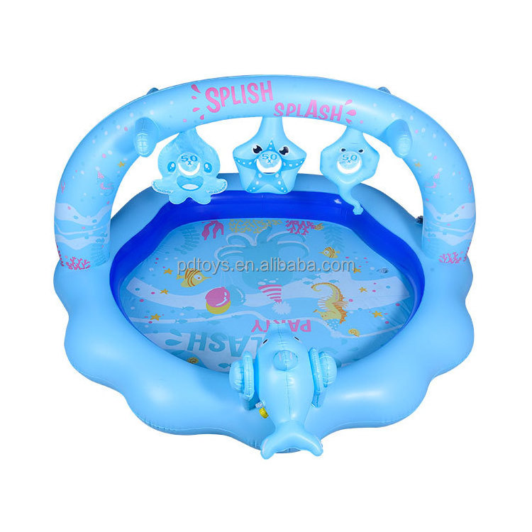 New PVC Kid Seashell Splash Pool Indoor Play Center Paddling Pool For Kid Ball Pit Ball Baby Pool