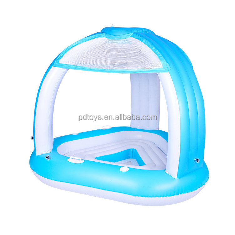 custom pool float 3 person canopy inflatable floating island inflatable lounge chair pool floats inflatable floating tent