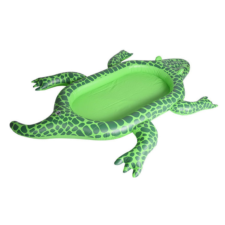 Sunshine PVC Crocodile Inflatable Paddling Pool Kids Toys Inflatable Baby Bath Pools Kiddie Pool Green Indoor Play 