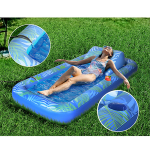 Beach Inflatable Sunbathing Tab Pool Lounger Backyard Water Fill Suntan Tub Bed Mat For Adult Inflatable Raft Custom Pool Float