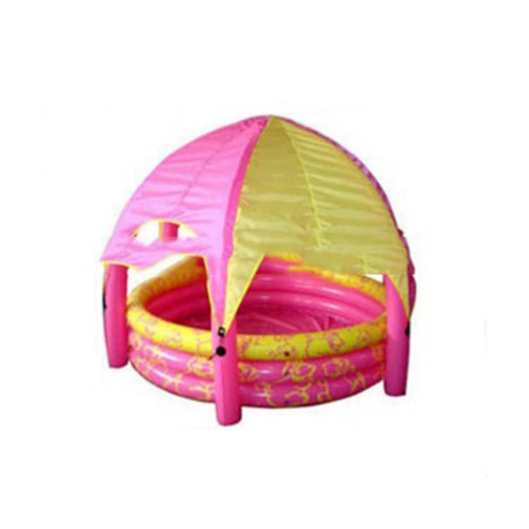 Pink inflatable pool dome with cover, inflatable pool shelter, inflatable swim pool with canopy