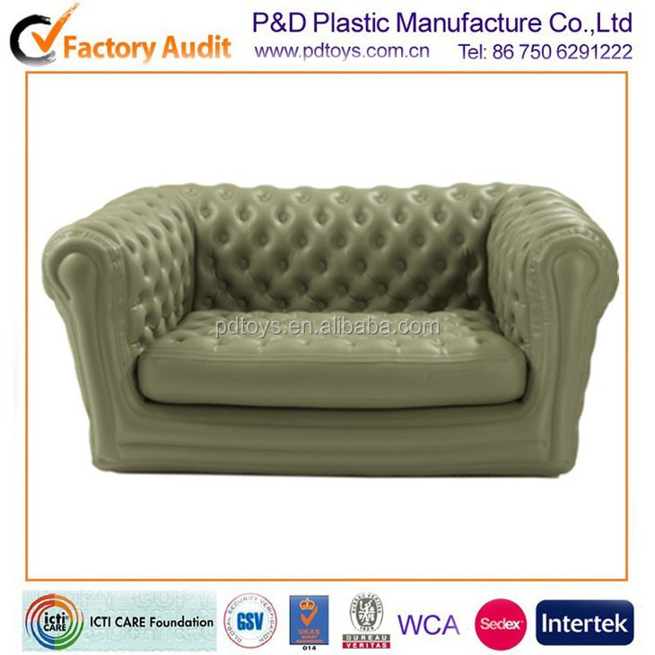 ASTM PVC Two-Seat Air Sofa Inflatable Bubble Chair with Massage for Living Room Furniture