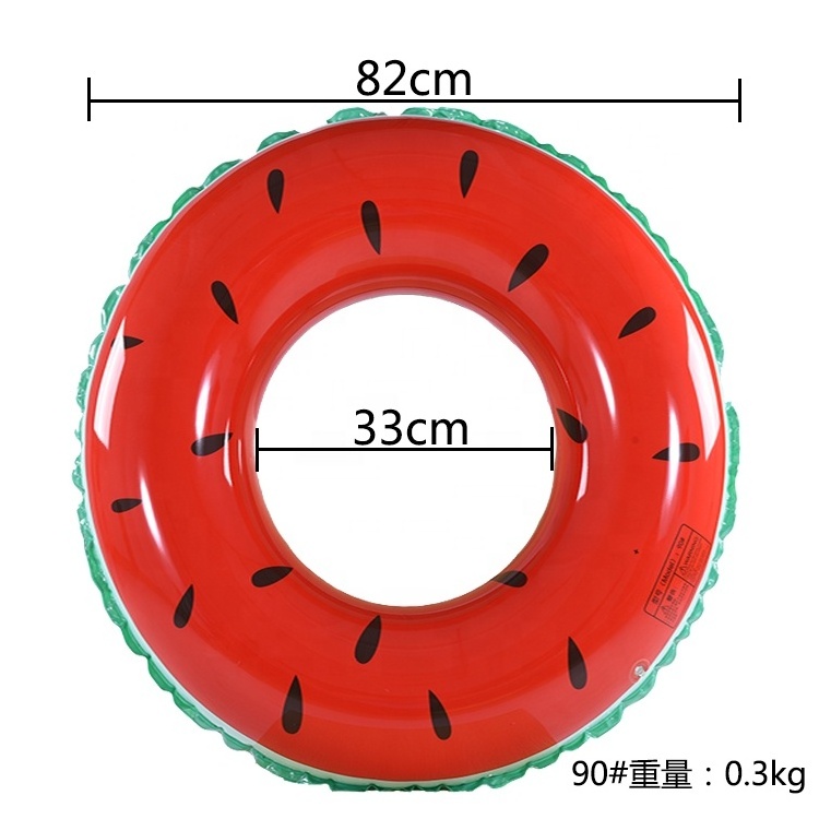 Customized Logo/Size fruit pool floaty Summer Party fruit inflatable Swimming Rings Pool Float Tube Water Ring for Adult Kids