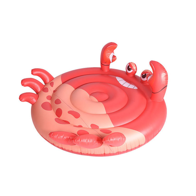 custom pool float crab air bed inflatable toys for kids beach floats floatie inflatable animal toys