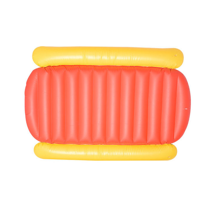 ISO9001 Factory Custom pool float hot dog inflatable floating pool raft pool toy inflatable lilo mattress