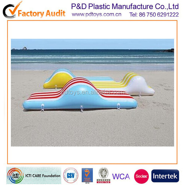 PVC inflatable beach folding chair folding beach lounge chair