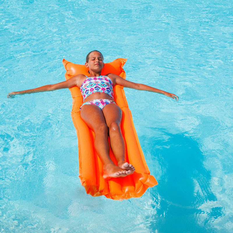 P&D EN71 PVC Relax inflatable lilo pool lounger water beach inflatable pool float air mattress