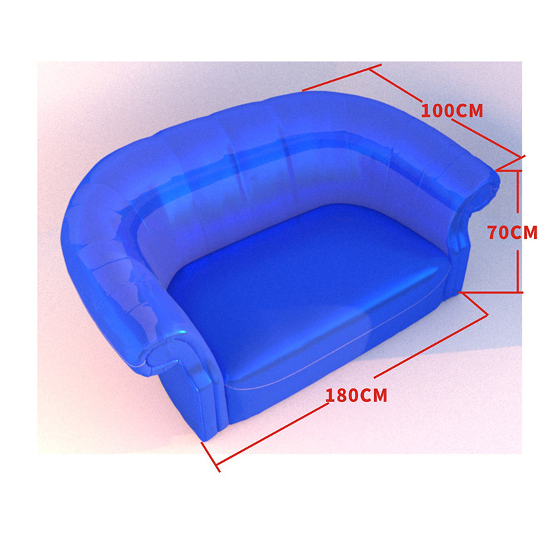 ISO9001 Verified Supplier living room furniture PVC inflatable 2-3 seats sofa lounge inflatable lounge chair sofa with armrest