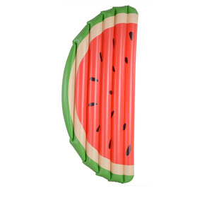 EN71 Standard PVC Inflatable Watermelon Slice Pool Float Custom Size Outdoor Plastic Lilo Mattress Kids Lake Beach Float Toys