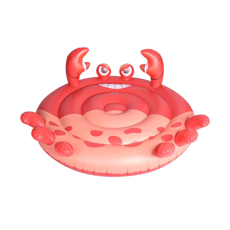 custom pool float crab air bed inflatable toys for kids beach floats floatie inflatable animal toys