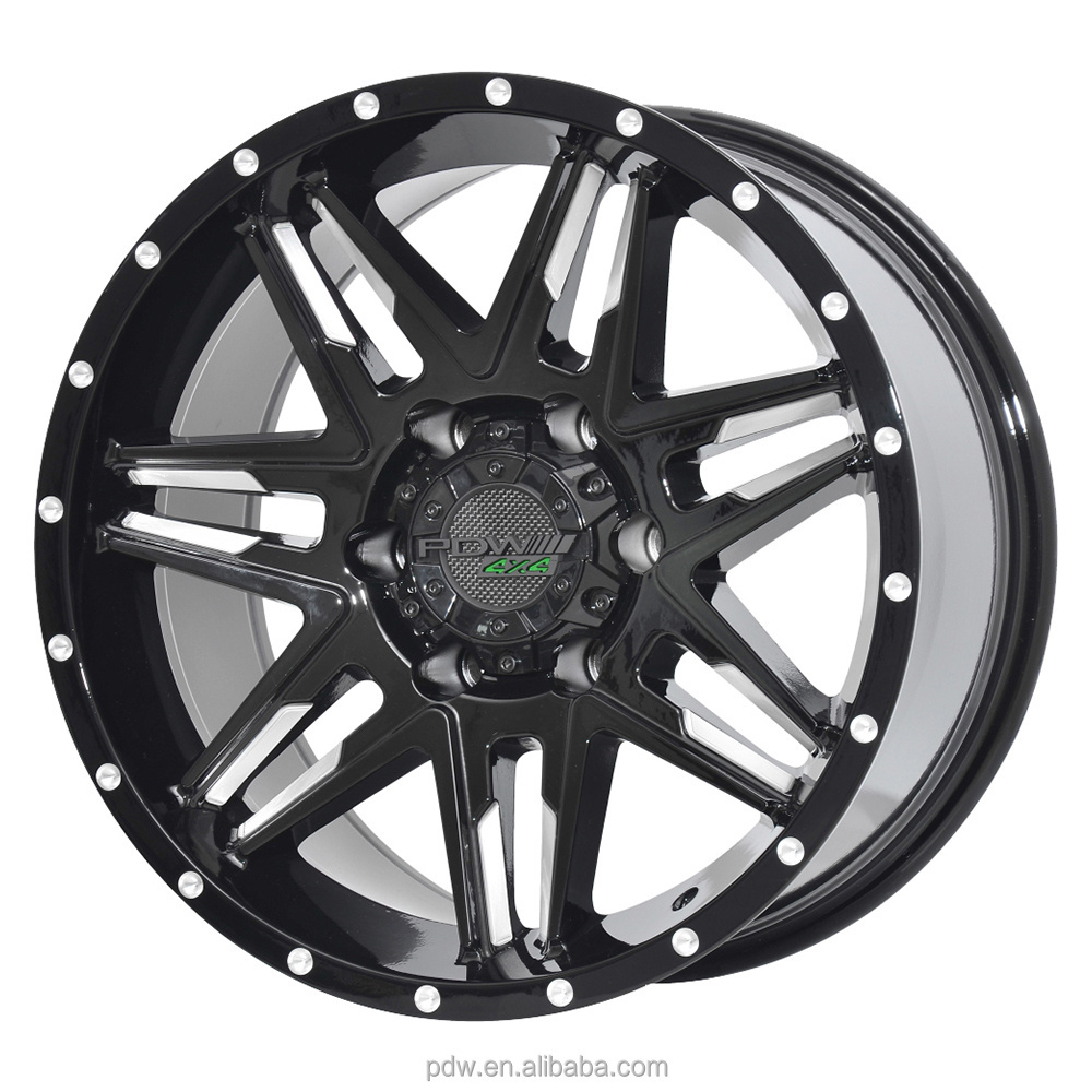 PDW 4x4 alloy wheels rims with 20 inch for off road rims and wheels for jeep wrangler for sale