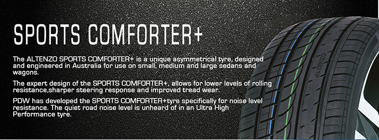 Sports Comforter+ 245/40R19 Tire Altenzo Unique Asymmetrical Tyre Passenger Car PCR UHP Car Tyre  For Vehicles