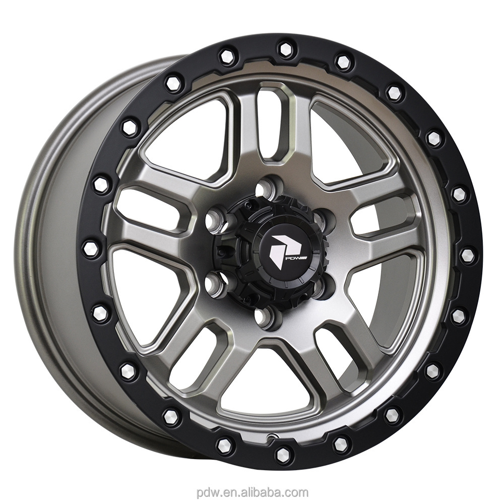 PDW wholesale 16 17 18 19 inch 4x4 wheel Off road rims SUV ATV steel alloy car wheel rims