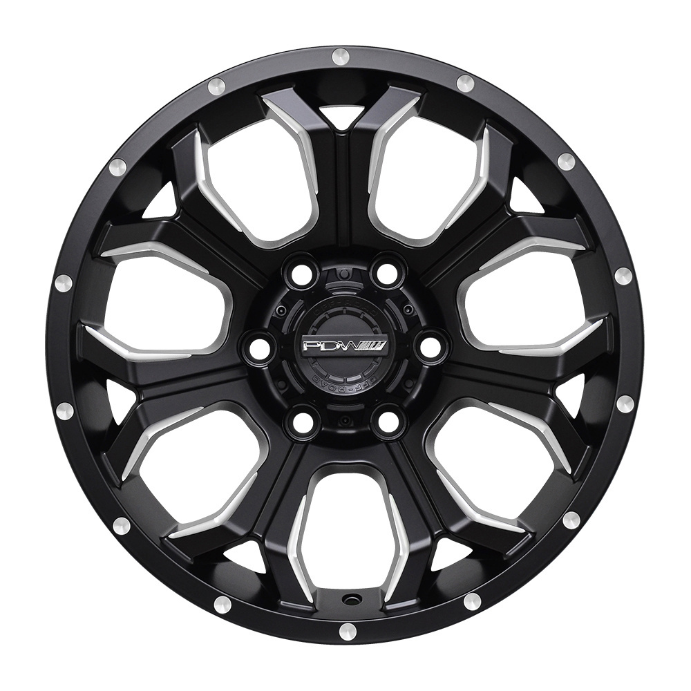 customized PDW Full size 14 15 16 17 18 19 inch rims black machine face 5 Split Spoke 5