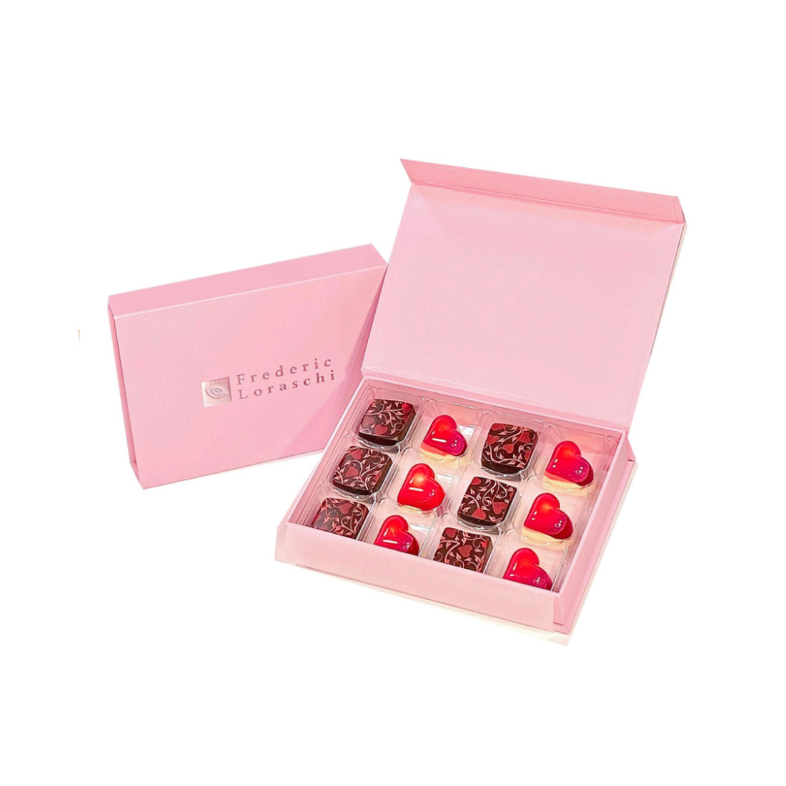 High Quality Wholesale Multicolor Luxury Strawberry Black Truffle Chocolate Packaging Gift Box With Dividers