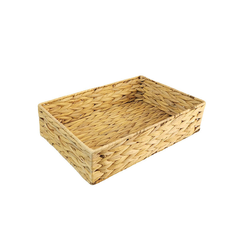 Household debris woven storage basket with handle water hyacinth basket water hyacinth baskets wholesale