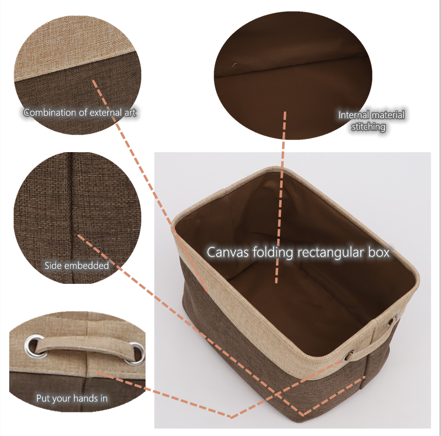 Multifunctional foldable non woven boxs for home decoration storage Closet storage basket