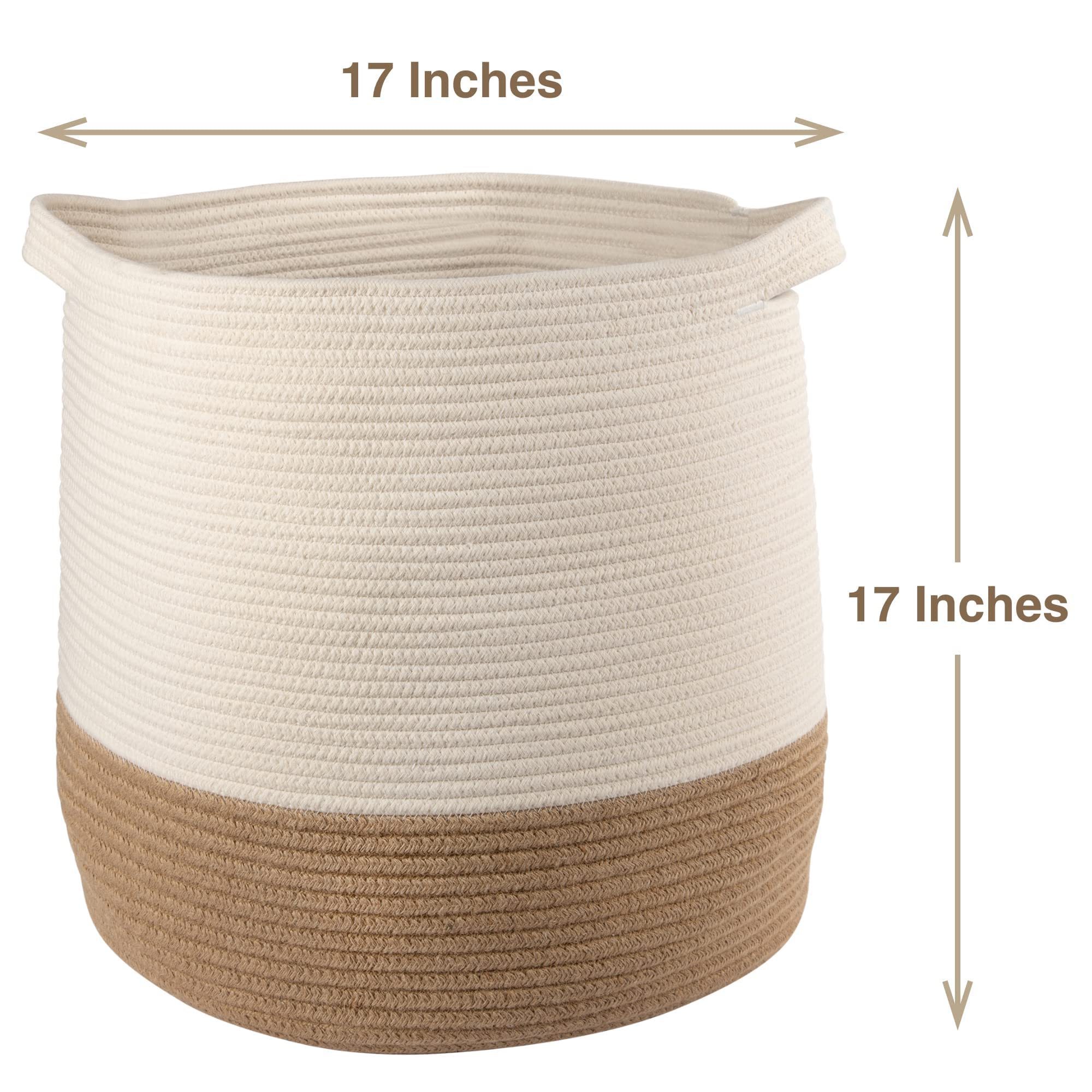 Factory wholesale New products Square cotton rope storage basket closet storage Basket laundry toys Fish cotton rope basket