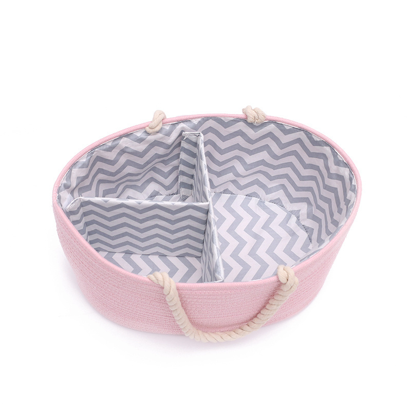 High Quality Cotton Rope Basket For Laundry Baskets, Children's Toys, Baby Diapers, Towels, Pillows, Shoes, Books