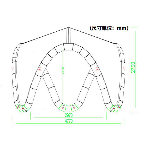 Inflatable Gazebo Tent Pneumatic Inflatable V Tents For Events Custom Outdoor Inflatable Canopy Tent