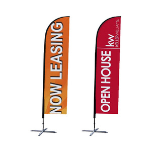 Custom Advertising Outdoor Teardrop Beach Feather Flag  Promotional usage Advertising exhibition event outdoor Feather Flag