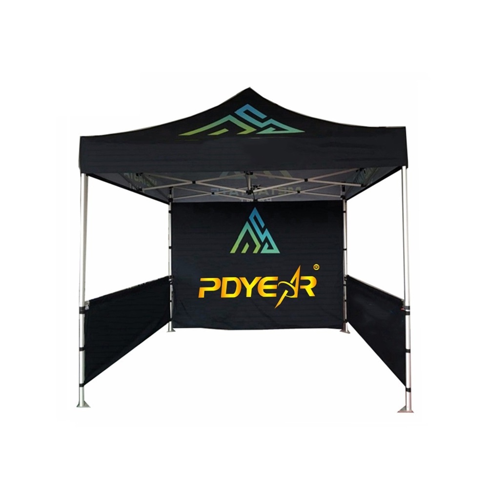 Pdyear Manufacture 10x10ft 3X3 m folding custom canopy Aluminium event trade show outdoor tent with half wall