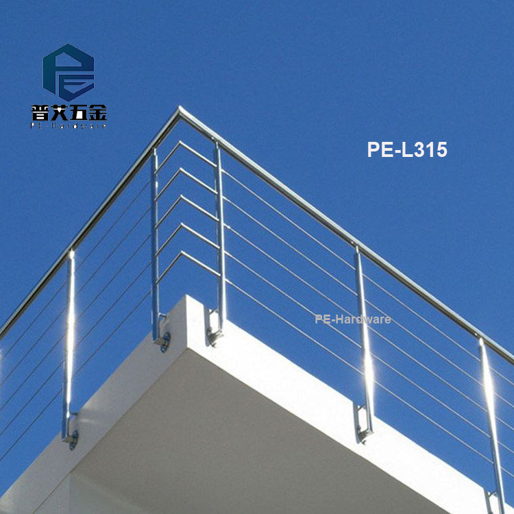 Powder Coating Carbon Steel Mental Railing Design Stainless Steel Balustrade/wrought iron handrail for stairs