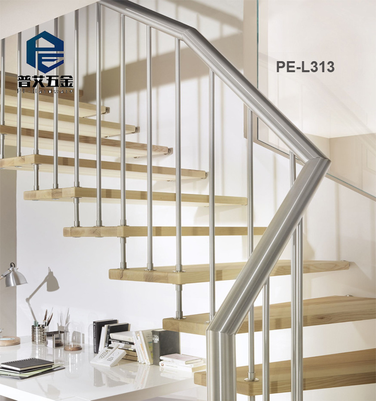 Powder Coating Carbon Steel Mental Railing Design Stainless Steel Balustrade/wrought iron handrail for stairs