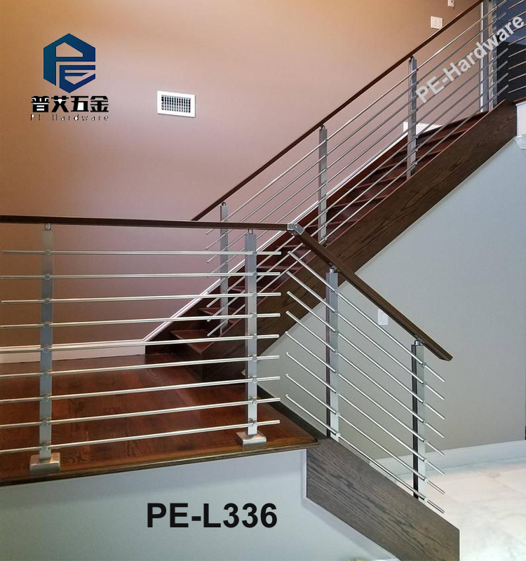 floor mounted balcony guardrail stainless steel handrail square tube balustrade stair railing design