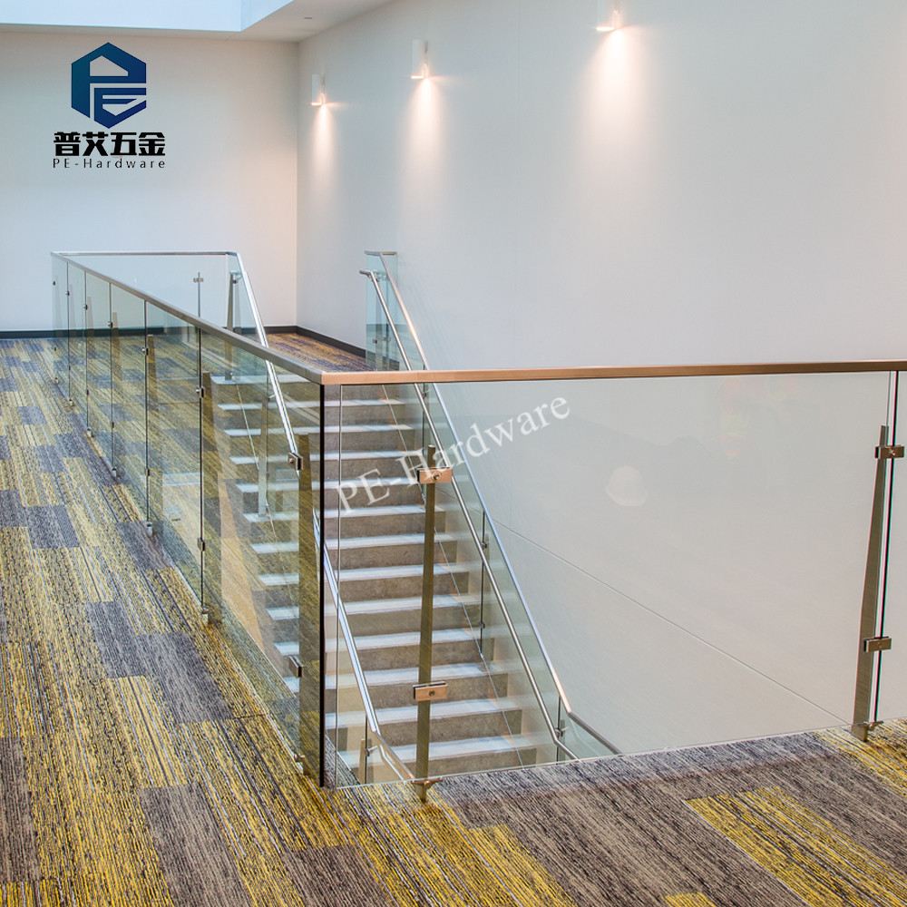 Factory Price Stainless Steel Solid plate Balustrade stainless steel Handrail Stainless steel Glass railing