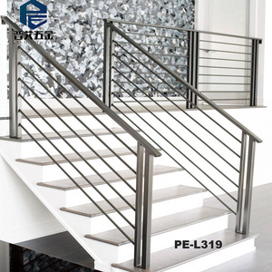 Customized Design Wrought Iron Balustrade Stairs Railings Balcony Railing Stainless Steel Railing Systems