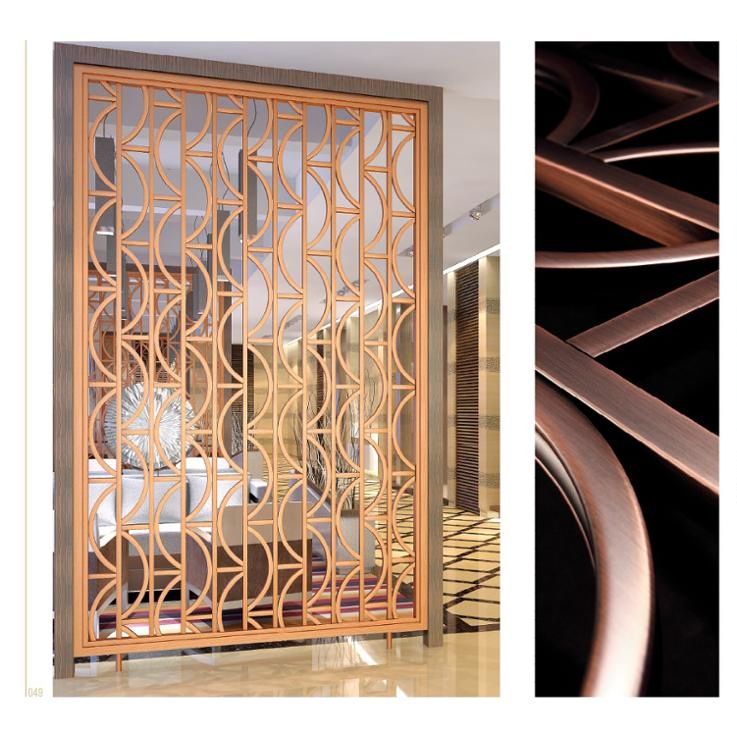 modern stainless steel screen/room partition wall partition design