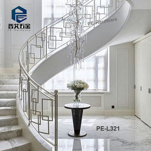 indoor metal wire balustrade pattern design stainless steel cable railing for curved stair handrail system