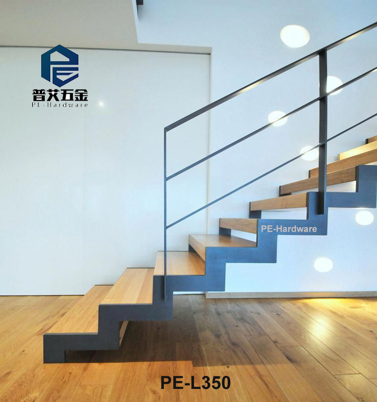 floor mounted balcony guardrail stainless steel handrail square tube balustrade stair railing design