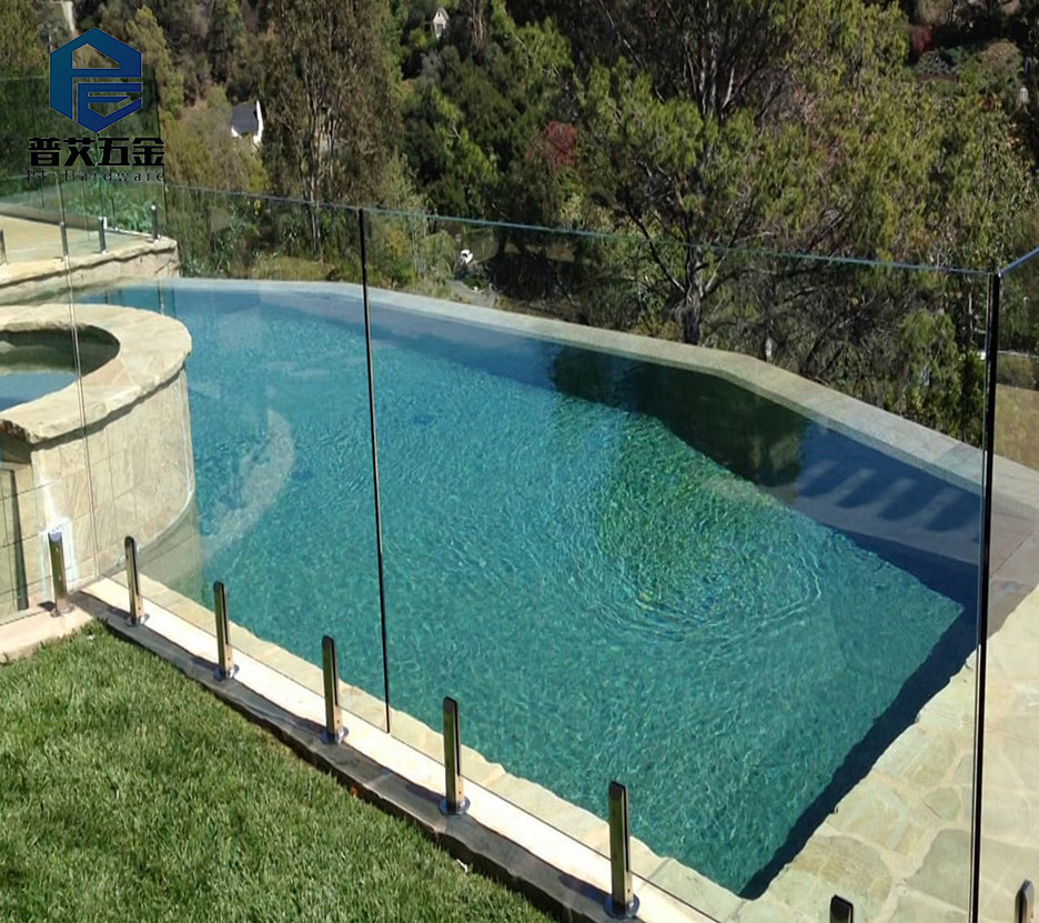 frameless swimming pool glass fence