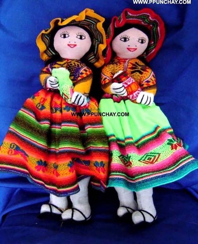 Andean Ethnic Doll Toy Ppunchay Peru