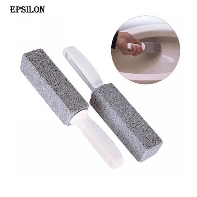 Epsilon Multi-purpose Pumice Stone Cleaning Stick With Handle For Toilet Bowl And Rust And Grill