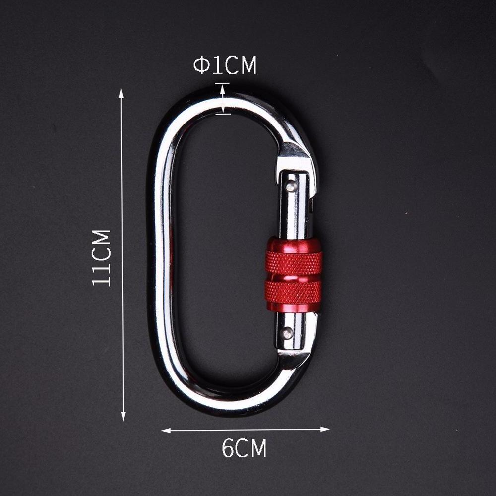 Yoga Hammock Lock Safety Alloy Steel Carabiner Runway Spring Buckle Outdoor High Altitude Rock Climbing Lock