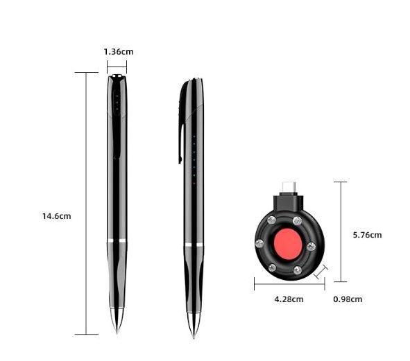 Popular Multifunction Portable Spy Pen Hidden Bathroom Camera Device Anti-spy Scanner Detector