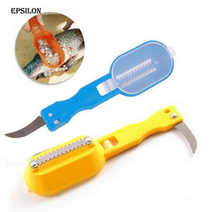 Epsilon 1pc Fish Skin Brush Scraping Fishing Scale Brush Kitchen Accessories Fish Knife Cleaning Peeler Kitchen Gadgets