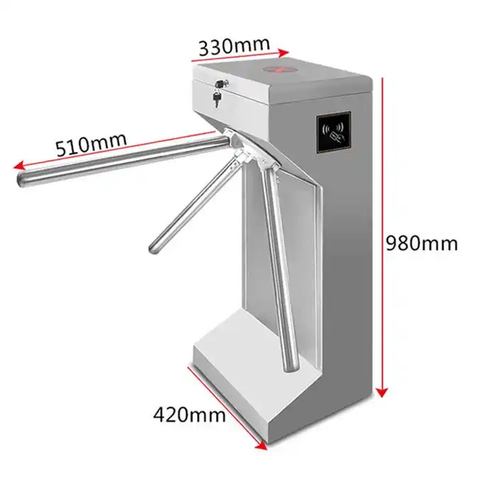 Very Popular RFID Card Reader Security Tripod Turnstile Gate