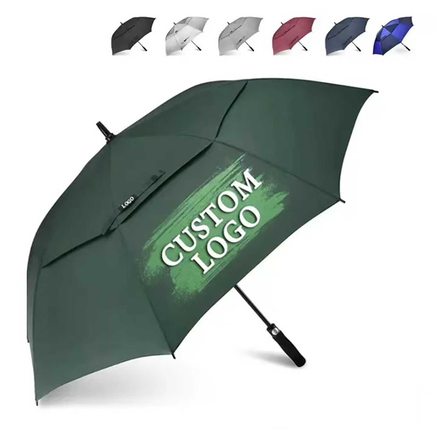 Wholesale High Quality Purple Summer Ladies Designed Handle Windproof Travel Golf Rainbow Umbrellas With Custom Logo Prints