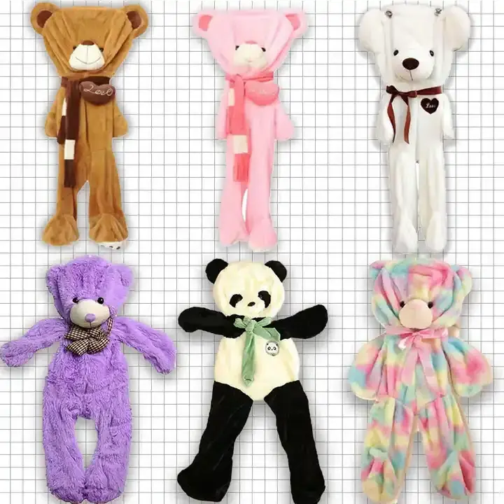 CustomPlushMaker com Wholesale Custom Stuffed Animal Toy Giant Soft Toys Teddy Bear Skin Unstuffed Plush Animal Skins