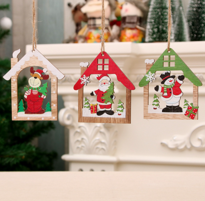 2021 New Gnomes christmas tree hanging ornaments handmade Wooden set Fireplace Home decoration Christmas Party Holiday Gifts