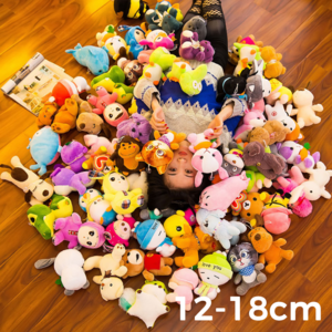 Wholesale claw machine plush keychain stuffed toys cheap soft toys of different sizes Wholesale Holiday Dolls stuffed animals