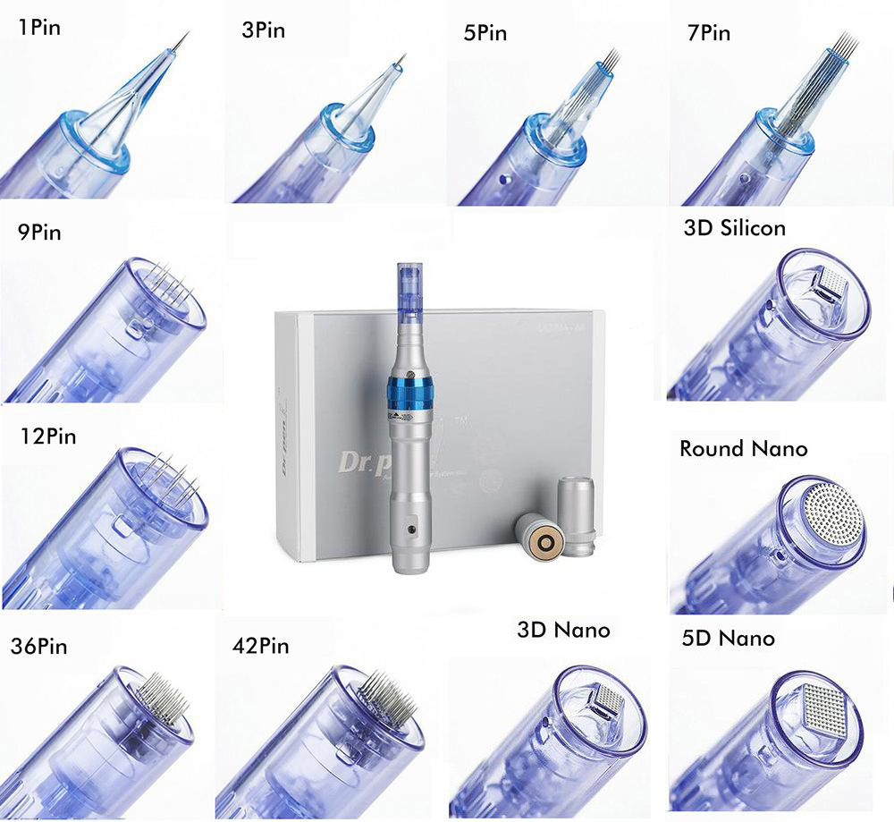 Dr.pen derma pen needle cartridge A1/A6/A6S/A7/X5/M5/M7/E30/MYM/N2-C/H2 hydra pen 1 3 5 7 9 12 24 36 42 3D 5D pins nano